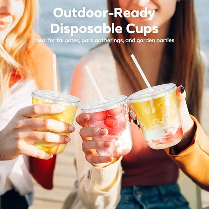 50 Pack 12 oz Clear Plastic Cups - Image 6