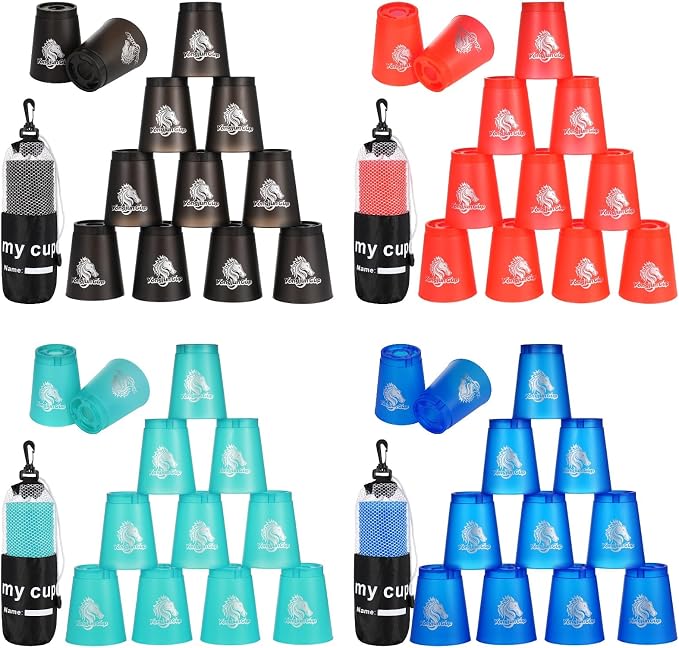 yeesport 48 Sport Stacking Cups Red/Blue/Green/Black by yeesport