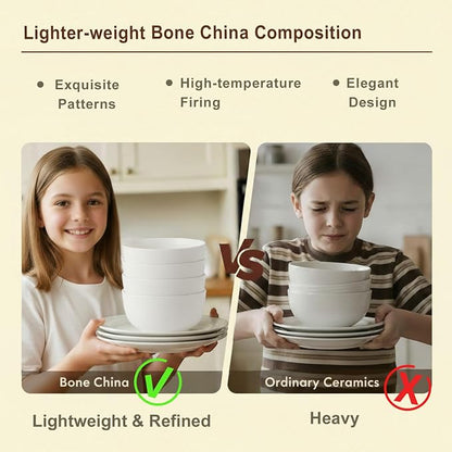 16 Piece Bone China Dinnerware Sets - Image 3