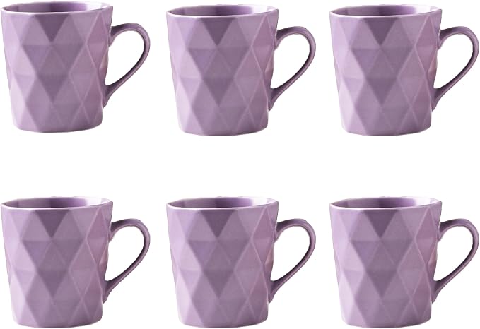 11 Ounce Porcelain Mugs, Tea and Cocoa Mug Set by MIWARE