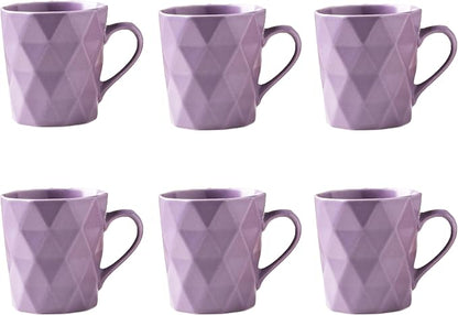11 Ounce Porcelain Mugs, Tea and Cocoa Mug Set by MIWARE