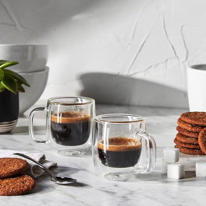 ZWILLING Sorrento Plus 2-pc Double-Wall Glass Espresso Mug Set - Image 3