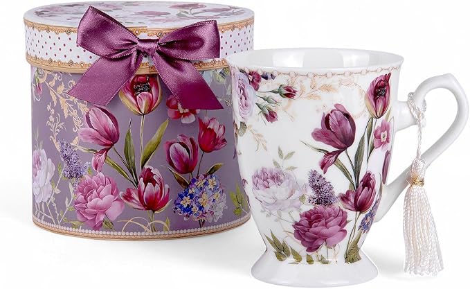 STP GOODS Porcelain Tea/Coffee Cup in Gift Box Fine Porcelain Coffee Cup Tea - Image 4