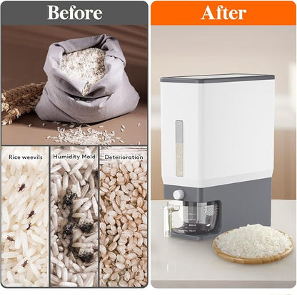 Lifewit Rice Dispenser 25 Lbs, Airtight Storage - Image 5