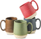 Hasense Coffee Mugs Set of 4, 15 oz Large Porcelain Mugs by Hasense