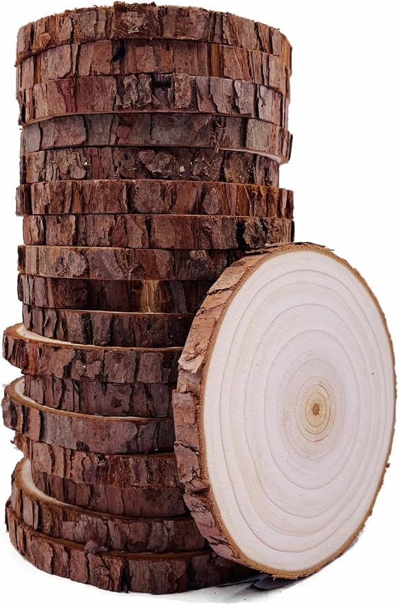 Unfinished Natural Wood Slices by WilliamCraftCalifornia