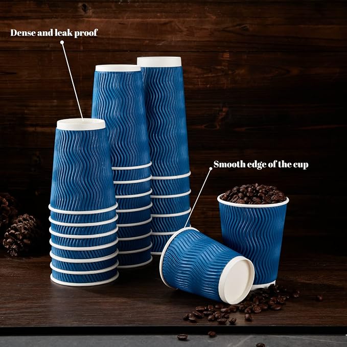 Lamosi 3 Pack 16oz Ripple Insulated Disposable Cups - Image 4