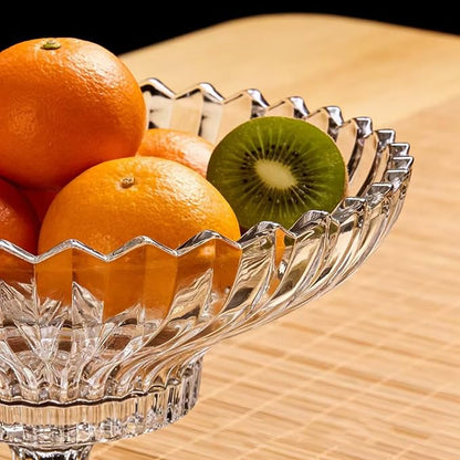 Extra Large Glass Fruit Bowl or Decorative Bowl, Center Bowl，Used - Image 7