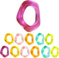ALPHA Living HOME Set of 12 Epoxy Resin Napkin Rings by ALPHALivingHOME