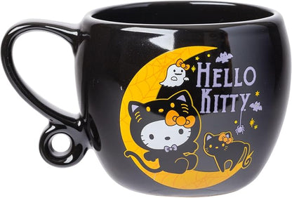 Silver Buffalo Sanrio Hello Kitty, Loop Handle Ceramic Mug, 15.9oz | Halloween - Image 2
