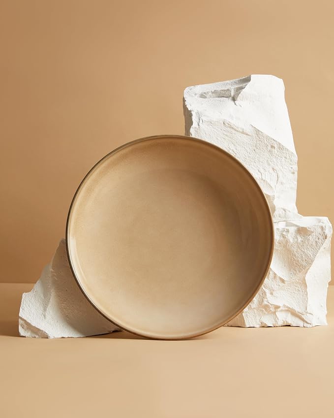 8.75 Inch Large Ceramic Pasta Bowls, 32 Oz Reactive Glaze Stoneware Pasta - Image 8