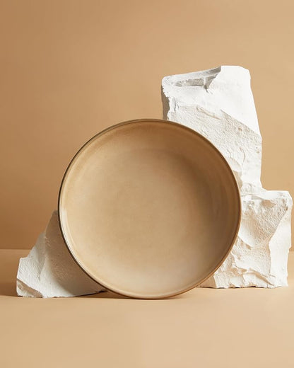 8.75 Inch Large Ceramic Pasta Bowls, 32 Oz Reactive Glaze Stoneware Pasta - Image 8