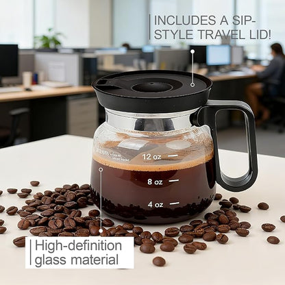 16 oz Clear Glass Coffee Pot Mug - Image 8