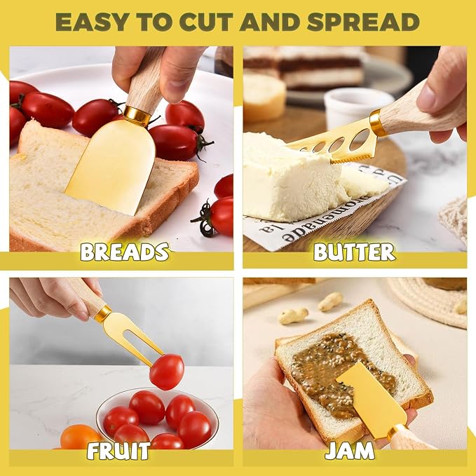 Charcuterie Boards Accessories Gold Charcuterie Utensils Cheese Butter Spreader - Image 5