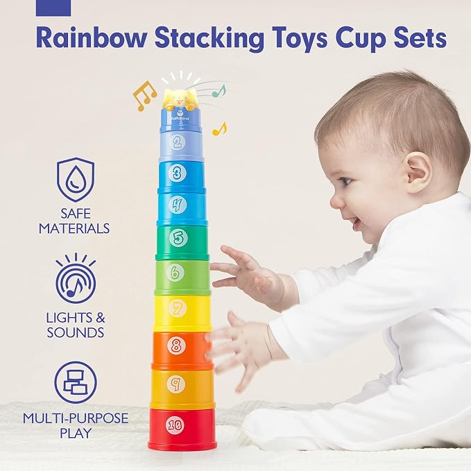 hahaland Stacking Toys for Toddlers 1-3 - Image 2
