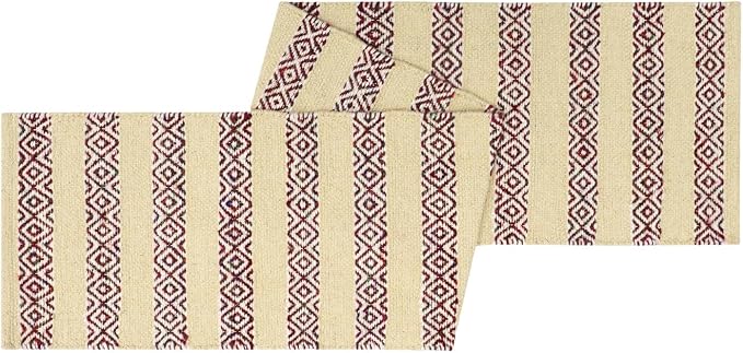 The Home Talk Handwoven Chocho Yarns Table Runner 4-6 Seater – Eco-Friendly - Image 4