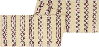 The Home Talk Handwoven Chocho Yarns Table Runner 4-6 Seater – Eco-Friendly - Image 4