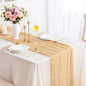 Cheesecloth Table Runner 13.3FT Champagne Gold Boho Gauze Table Runner Wedding by TuTive