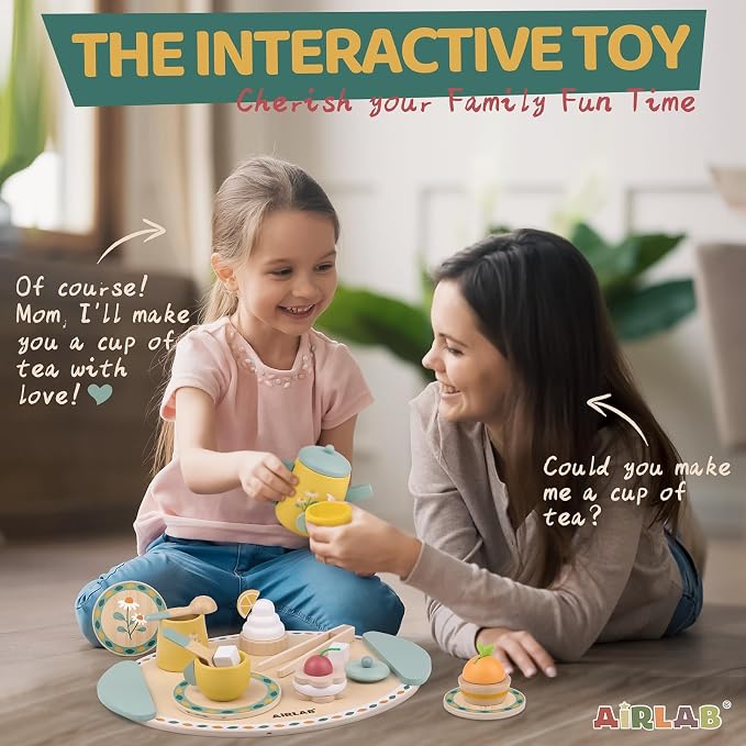 Tea Sets for 3-5 Girl Birthday Gift 3 Year Old Princess Party | Wooden Play - Image 6