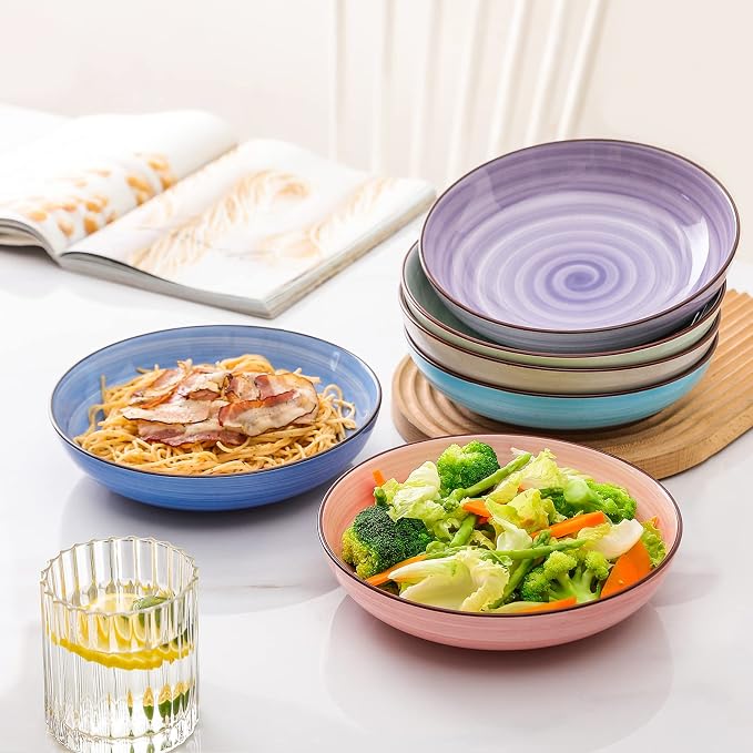 KitchenTour Ceramic Pasta Bowls - Image 3