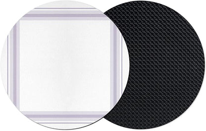 Minimalist Grid Coasters Set of 2, Absorbent Coasters by Unknown