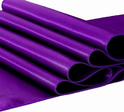 Pack of 10 Satin Purple Table Runners 12 x 108 Inches - Image 5