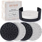 8 Pcs Boho Coasters for Drinks, Silicone Coasters by JOFAMY