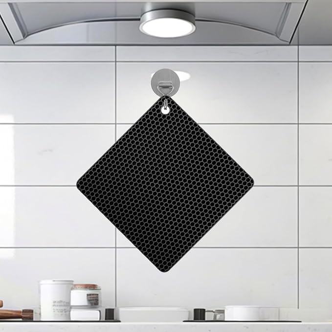 Silicone Non-Slip, Heat Resistant & Water-Trapping Trivet Mats - Image 6