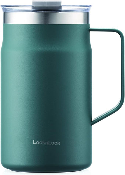 LocknLock Metro Mug, Premium 18/8 Stainless Steel Metal, Double Wall Insulated by LocknLock