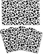 Cow Print Placemats Set of 4 Linen 12"x18" Black White Decorative Place Mats Washable Kitchen Table Mats for Dining Outdoor Farmhouse Home Decor Holiday Party Dining Mat