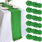 6 Pack 10Ft Green Cheesecloth Table Runner 23 x 120 Inch | Gauze Rustic Boho by CKIKU