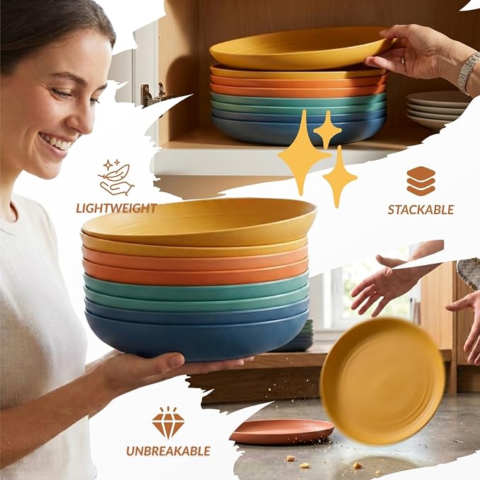 Deep Dinner Plates Set of 8 Alternative - Image 5