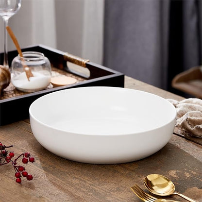 10'' Large Serving Bowl, 2.8 Quart Big Salad Pasta Bowl, Porcelain Fruit Bowl - Image 4