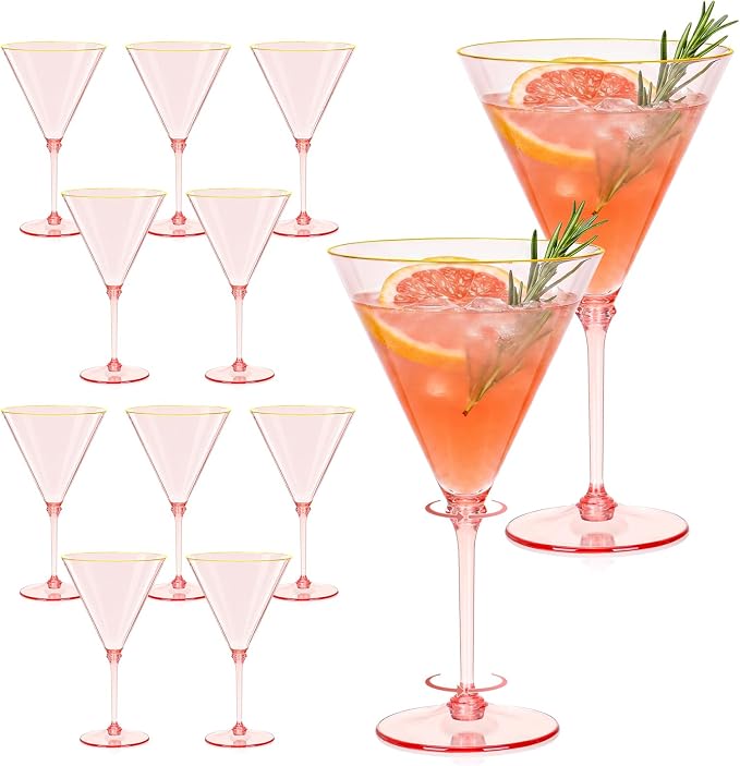 12 Pcs Plastic Martini Glasses by SKLENICE