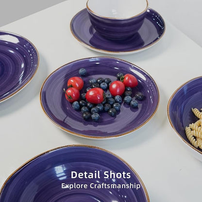 Highland 16-Piece Dinnerware Set Service - Image 5