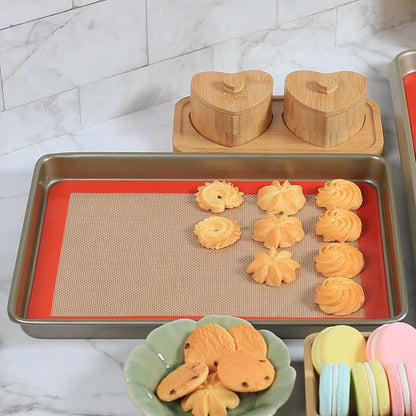 AMYONE Quarter Sheet Silicone Baking Mat, Reusable Baking Sheet Liners - Image 5