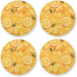 Slice Citrus 4 Piecing Set Coasters by KLL