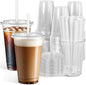 Ginkgo 100 Pack - 16 oz Clear Plastic Cups by HOME