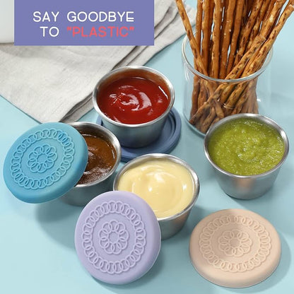 Salad Dressing Container To Go, 2.4oz Small Condiment Containers - Image 5