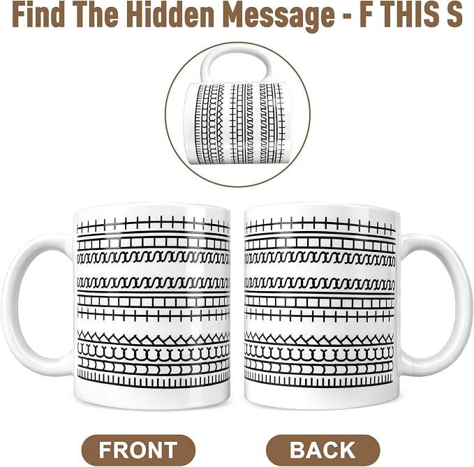 Fuck This Shit Coffee Mug, Secret Hidden Message Fuck This Shit Coffee Cup | - Image 3