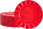 72 Pack Red Plastic Plates, Thanksgiving by NZVCNTableware