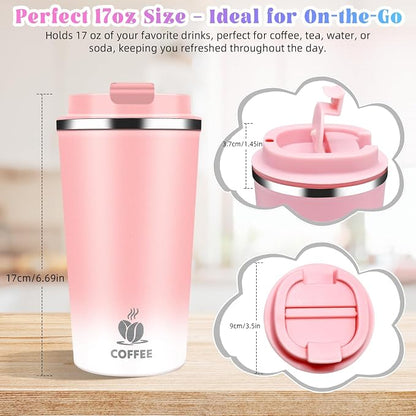 17oz Insulated Travel Coffee Mug - Image 2
