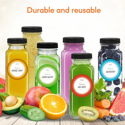 STARSIDE 8oz Glass Juice Bottles 12-Pack - Image 8