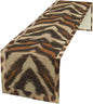 Tiger Animal Skin Print Table Runner, Rustic Cottage Country Farm Animal Fur by SXXLDNG
