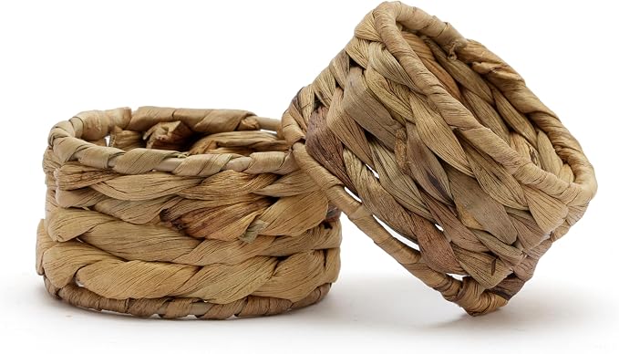 Napkin Rings – Pack of 12, Handwoven Rustic Table Décor - Image 7
