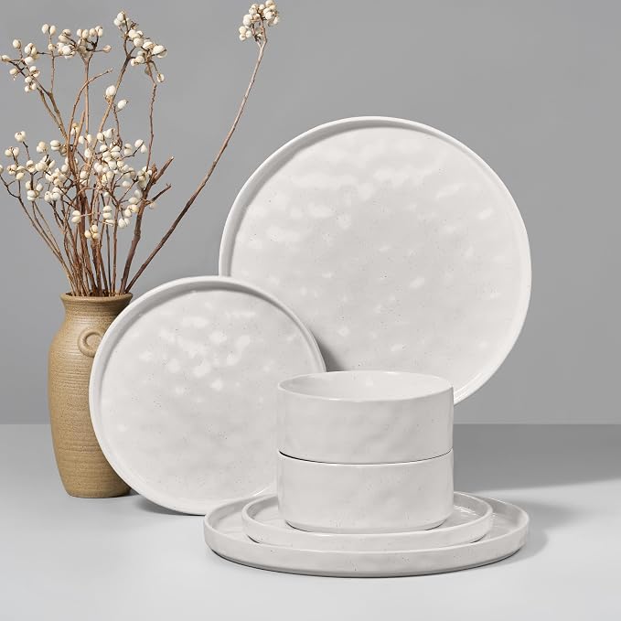 HaWare Dinnerware Sets, 6-Piece Plates and Bowls Set by HaWare