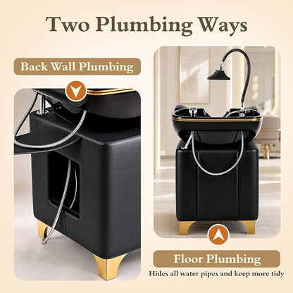 Shampoo Bowl and Chair Set of 3 - Image 4
