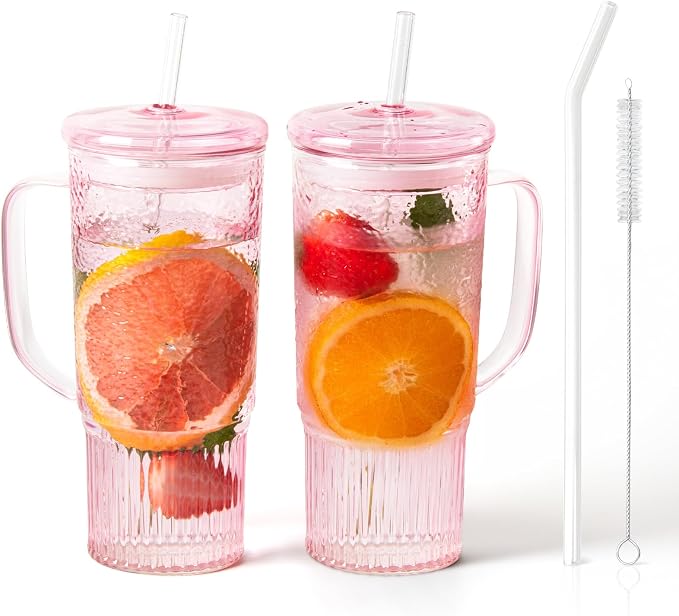 JunVpic Glass Tumbler, 24 oz Glass Cup by Junvpic