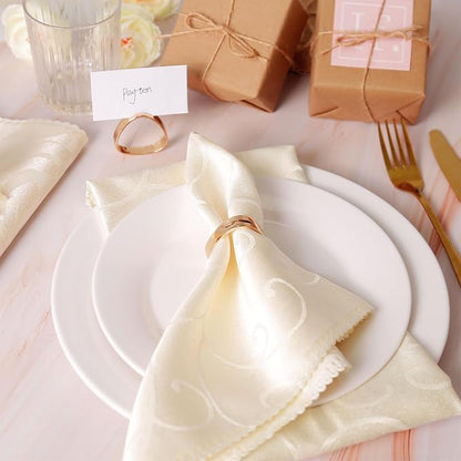 Gold Triangle Napkin Rings Set of 4 - Image 4
