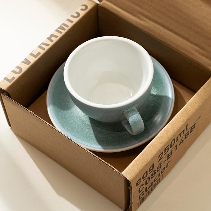 Loveramics Matt Cappuccino Cup, 8 oz Ceramic Latte Art Mug - Image 3